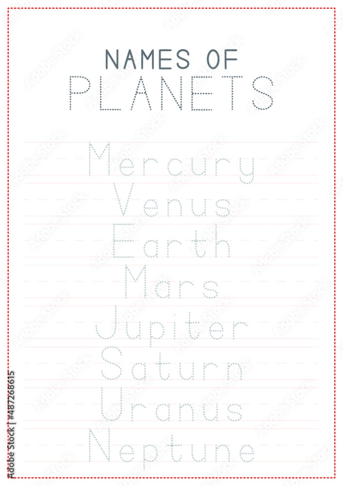 Planet name scramble activity for third graders on the solar system worksheet Third grade worksheet featuring scrambled planet names for kids to solve