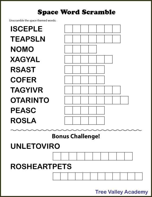 Scrambled planets activity sheet for third grade science learners Third grade worksheet featuring scrambled planet names for kids to solve