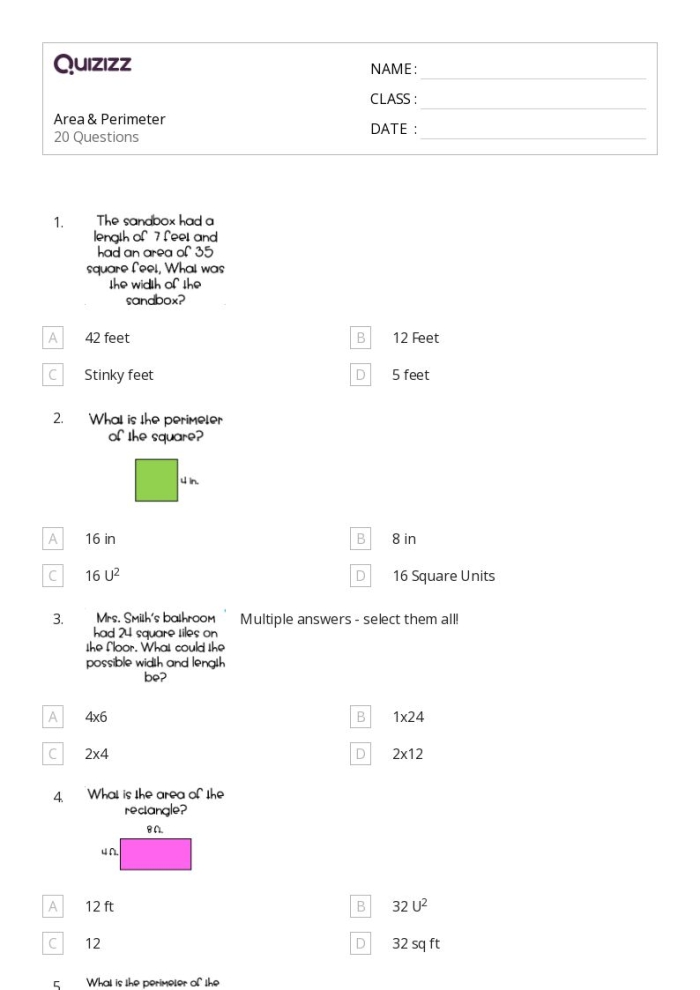 Practice Finding Area: Get Painting! worksheet for fourth graders focusing on area calculation Worksheet featuring a geometry exercise where students calculate the area of a building's sections