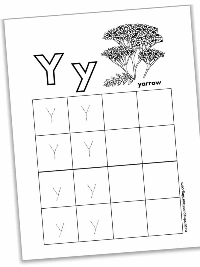Spanish worksheet for Pre-K Practice tracing the letter Y worksheet for Pre-K students to enhance fine motor skills. Educational activity image for tracing the letter Y in Spanish for young learners.