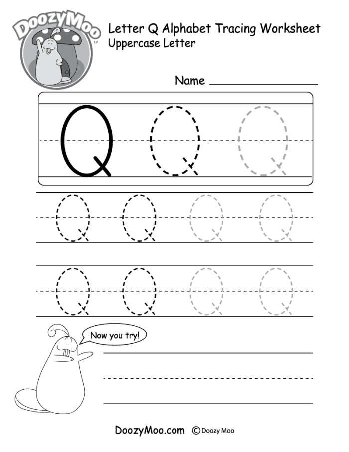 Engaging phonics worksheet to help children master letter tracing Tracing Letters Q and S worksheet for Pre-K handwriting practice