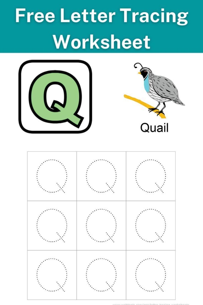 Handwriting preparation: Tracing lines and letters Q and S for young learners Tracing letters Q and S worksheet for Pre-K handwriting practice