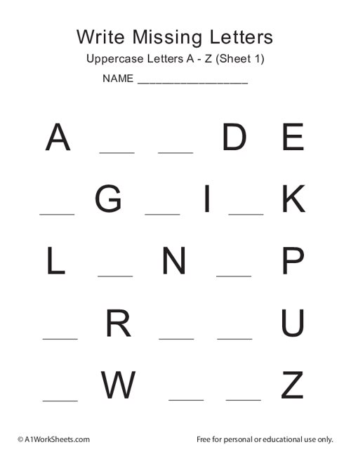 Engaging "Make a Word" worksheet for practicing letter recognition and word formation Worksheet for Pre-K students focusing on writing and phonics skills with missing letters
