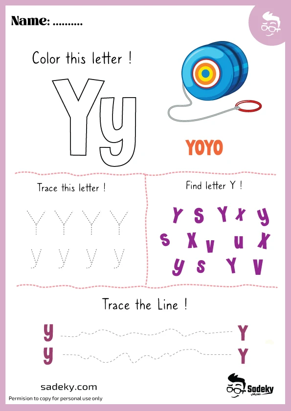 Spanish worksheet for Pre-K Worksheet for preschoolers focusing on the letter Y, featuring engaging activities for writing and identification. Get Ready for Reading: All About the Letter Y worksheet for Pre-K kids.