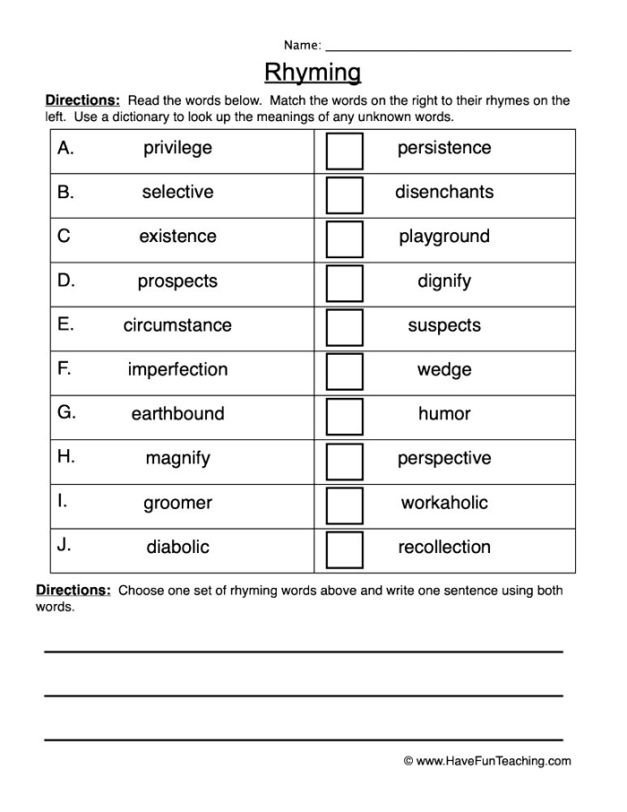 Engaging worksheet image showcasing rhyming picture pairs for early readers Matching Rhyming Words worksheet for Pre-K students featuring fun images to connect