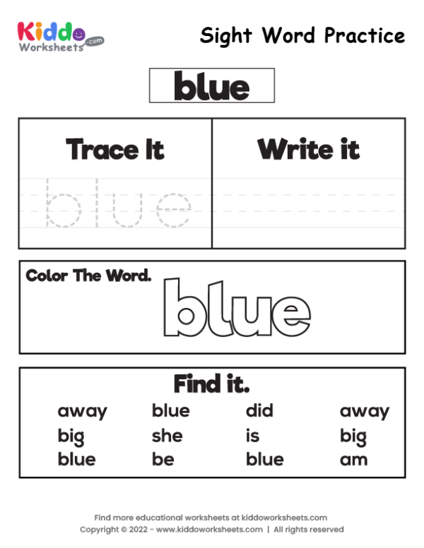 Sight Word Find worksheet encouraging early readers to recognize common words faster Pre-K children searching for sight words on a colorful worksheet to boost reading skills