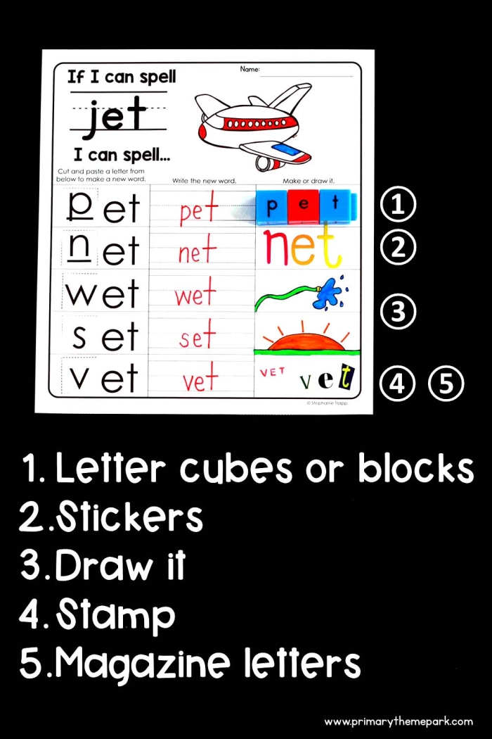 Can You Spell That? worksheet for early measurement learning Worksheet designed for assessing spelling skills in Pre-K students
