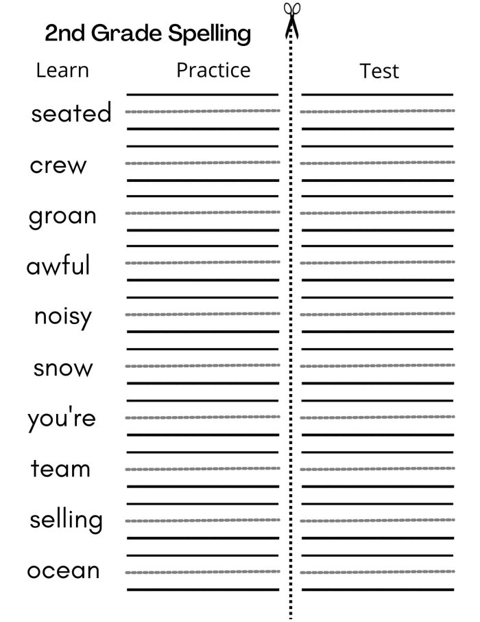 Assessment tool for measuring early spelling skills in young learners Printable spelling worksheet for Pre-K students titled "Can You Spell That?