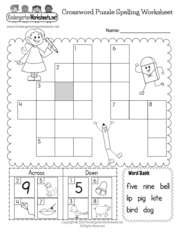 Visual guide for teachers on the "Can You Spell That?" spelling worksheet for young learners Spelling skills assessment worksheet for Pre-K students titled "Can You Spell That?