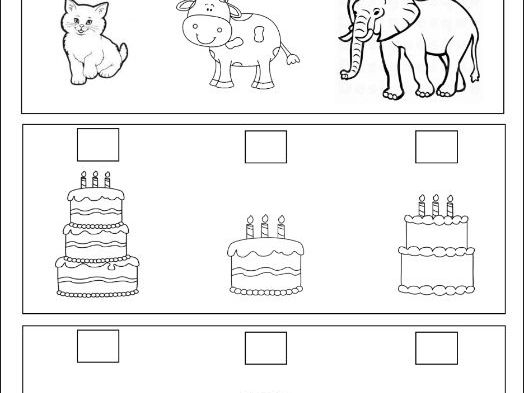 Image illustrating a fun and engaging assessment tool for measuring comparison understanding in young learners Worksheet featuring a Measurement Comparison Assessment for Pre-K students focusing on subtraction skills