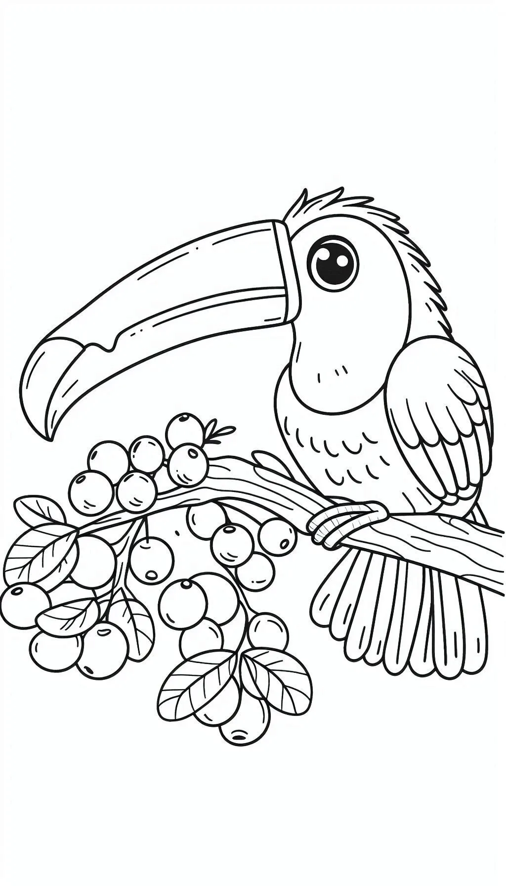 Creative Color the Toucan activity sheet for young learners in civics and government Pre-K worksheet showing a toucan to color with vibrant patterns