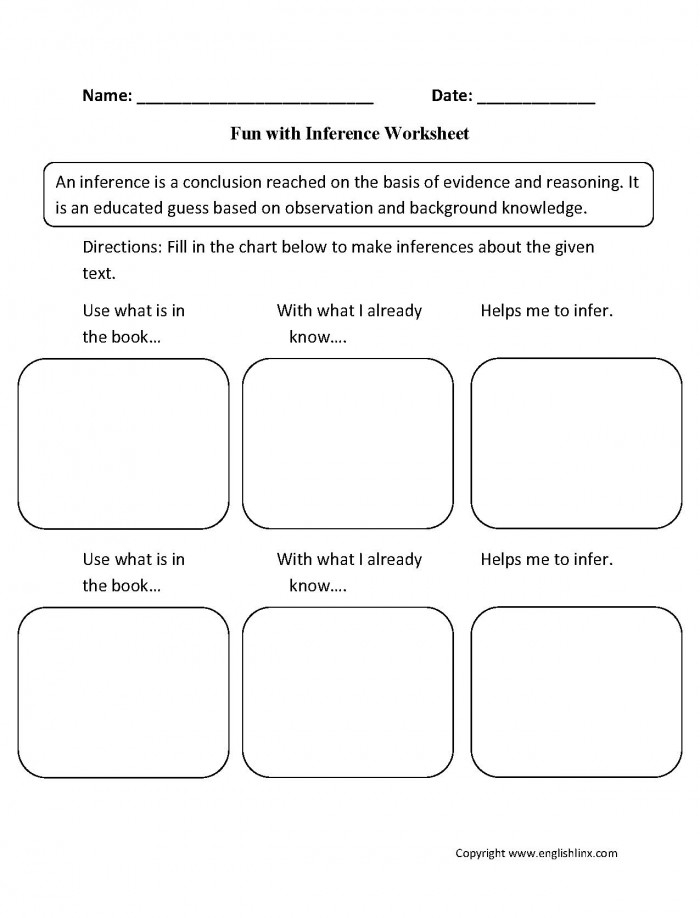 Third grade worksheet for making predictions using text evidence with sentence frames