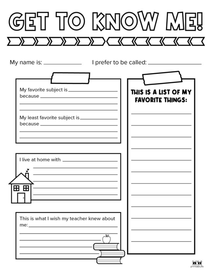 Exploring similarities and differences with the All About Me, and You! worksheet for Pre-K kids Pre-K children working on the All About Me, and You! worksheet comparing their interests