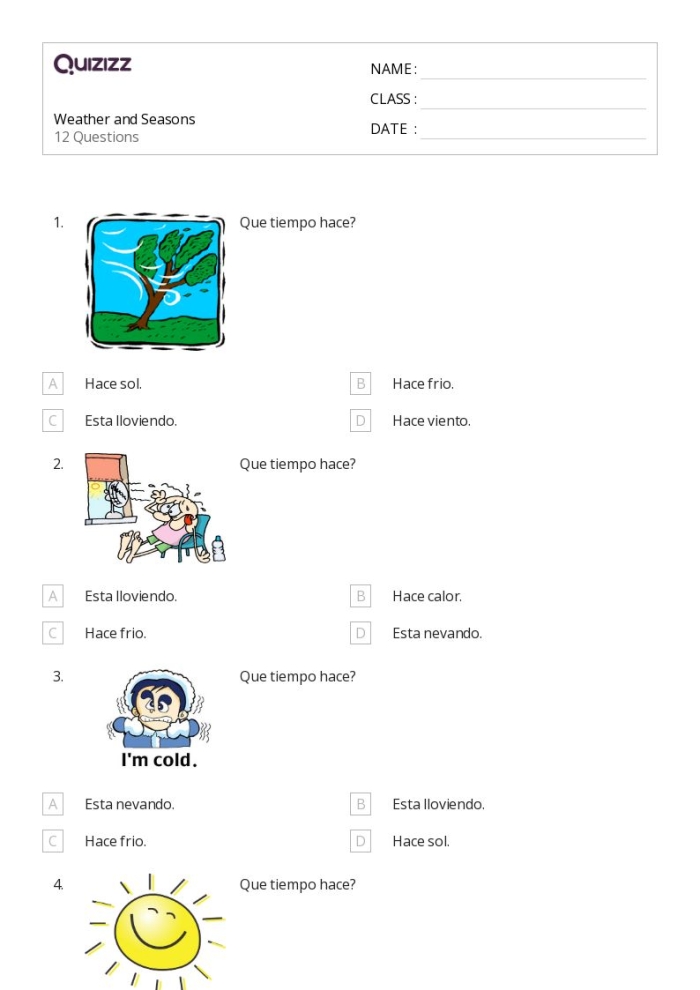 Worksheet for young learners focusing on Chinese weather terms and reading skills Pre-K children practicing basic Chinese weather vocabulary with a colorful worksheet