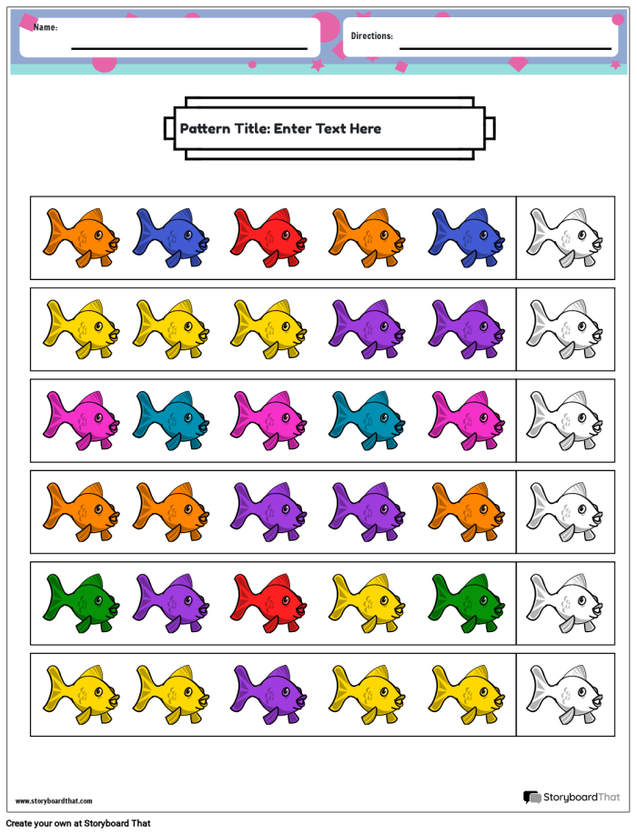 Engaging Color Patterns worksheet for young learners in early science skills Pre-K children practicing color sequencing on a physical science worksheet