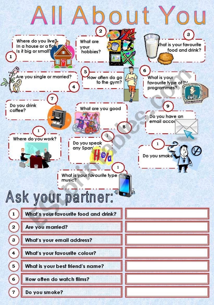 Getting to Know You worksheet for early writers developing comparative thinking skills Pre-K children filling out the All About Me, and You! worksheet practicing comparison skills