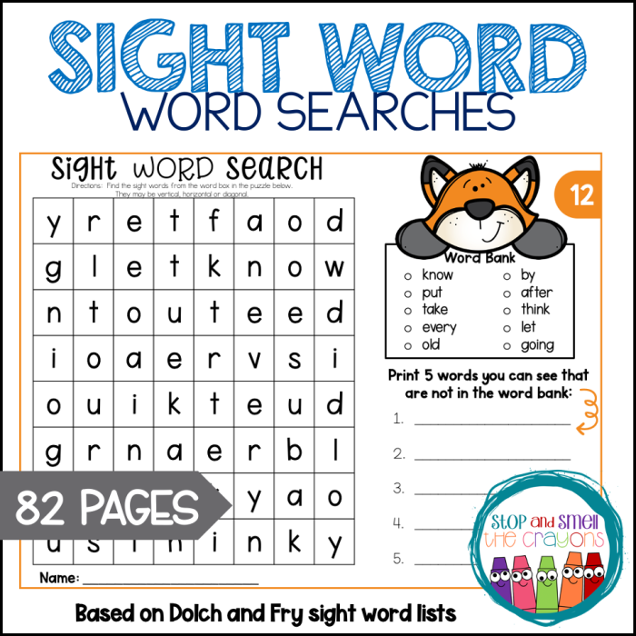 Engage young learners with this fun sight word search activity for preschoolers Pre-K Sight Word Find worksheet featuring colorful words for early readers