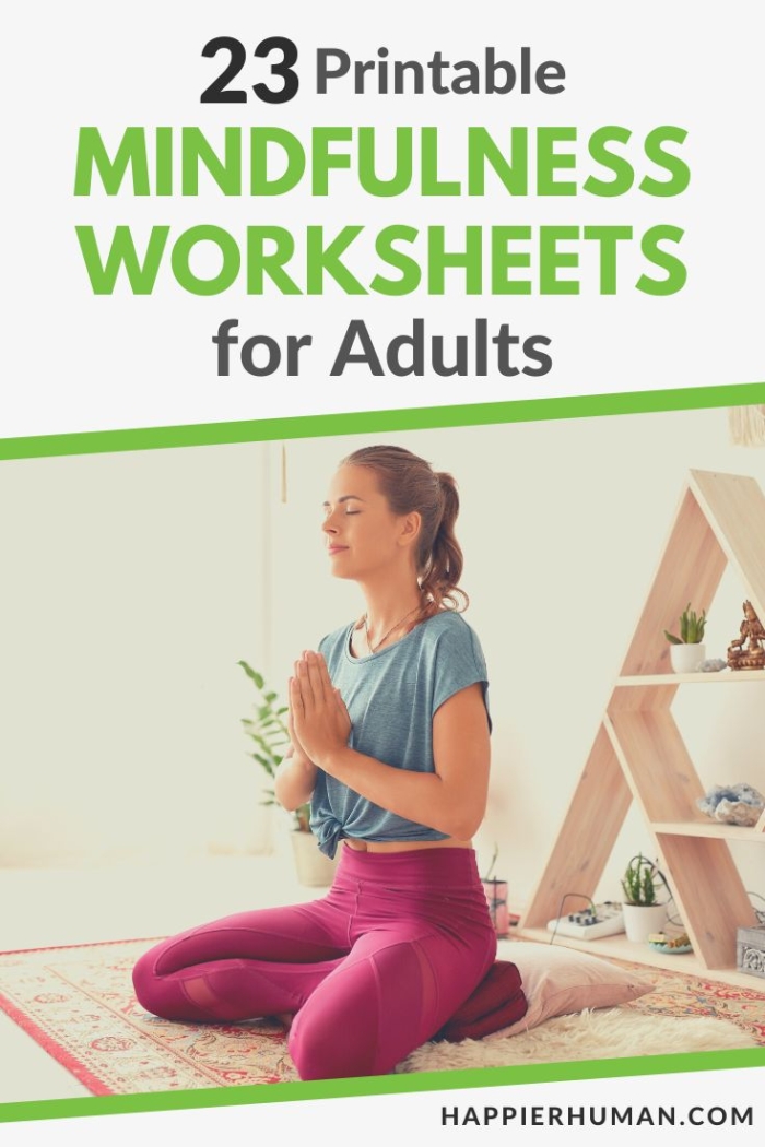 Pre-K worksheet featuring emotion cards for mindfulness and feeling words