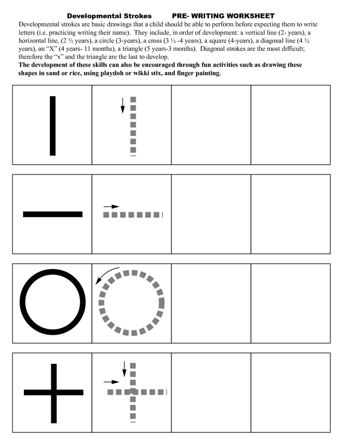 Vertical Lines tracing practice for early writing development worksheet 23 Pre-K child tracing vertical lines on a worksheet to build fine motor skills for letter formation