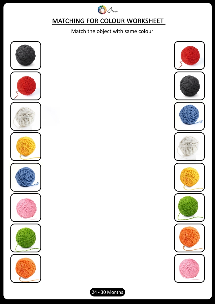 Pre-K children sorting various foods and drinks by category on a colorful worksheet