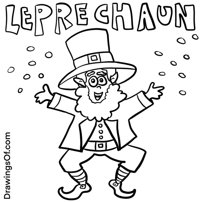 St. Patrick's Day themed coloring worksheet for preschool geography activities featuring fun clover designs