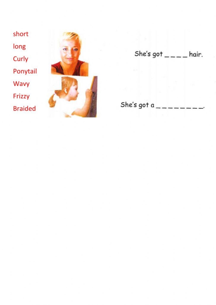 Child drawing their hairstyle on the All About My Hair worksheet for Pre-K