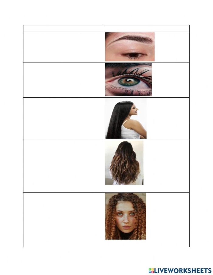 Child drawing their hairstyle on an All About My Hair worksheet with a mirror design