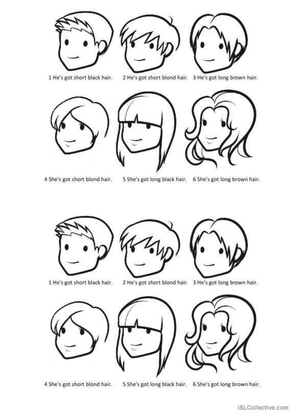 Child drawing their hairstyle in a mirror-themed All About My Hair worksheet for Pre-K