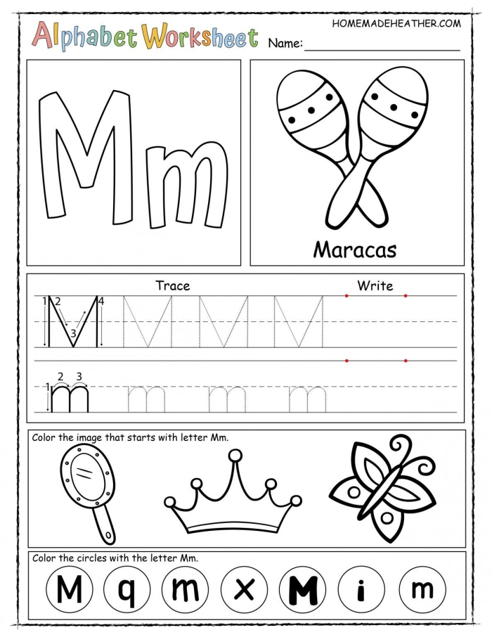 Alphabet Practice D worksheet for young learners to develop writing skills Pre-K worksheet for tracing and writing the letter D with drawing activities