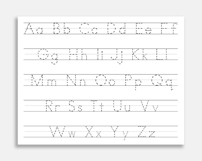 Fun and engaging Z letter practice worksheet for young children, image 25 Child tracing the letter Z on an alphabet worksheet for Pre-K learners