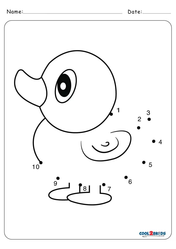Discover the hidden fish by connecting numbers 1 through 10 in this fun activity Dot to Dot 1-10 fish themed worksheet for Pre-K multiplication practice