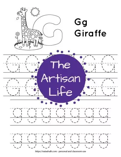 Tracing the Letter G Practice Worksheet for Preschool Handwriting Development Pre-K handwriting worksheet showing tracing lines and uppercase letter G to improve motor skills