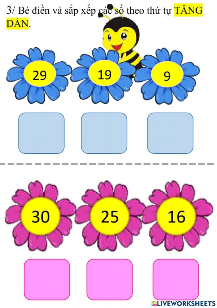Assessment page from the Order 'Em Up! worksheet focusing on number sequencing Pre-K worksheet for ordering numbers up to 10 in the Order 'Em Up! activity