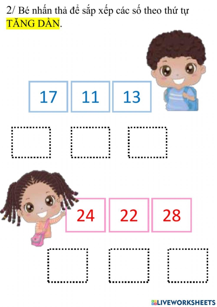 Order Em Up worksheet for early learners assessing number sequence skills, image 16 Pre-K counting worksheet for ordering numbers up to ten, image sixteen