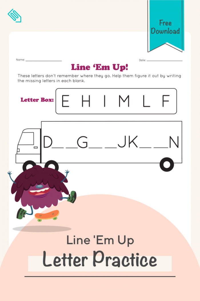 Order 'Em Up! worksheet assessment for ordering numbers in early learning, image 6 Pre-K students practicing number sequencing with the Order 'Em Up! worksheet for numbers up to 10