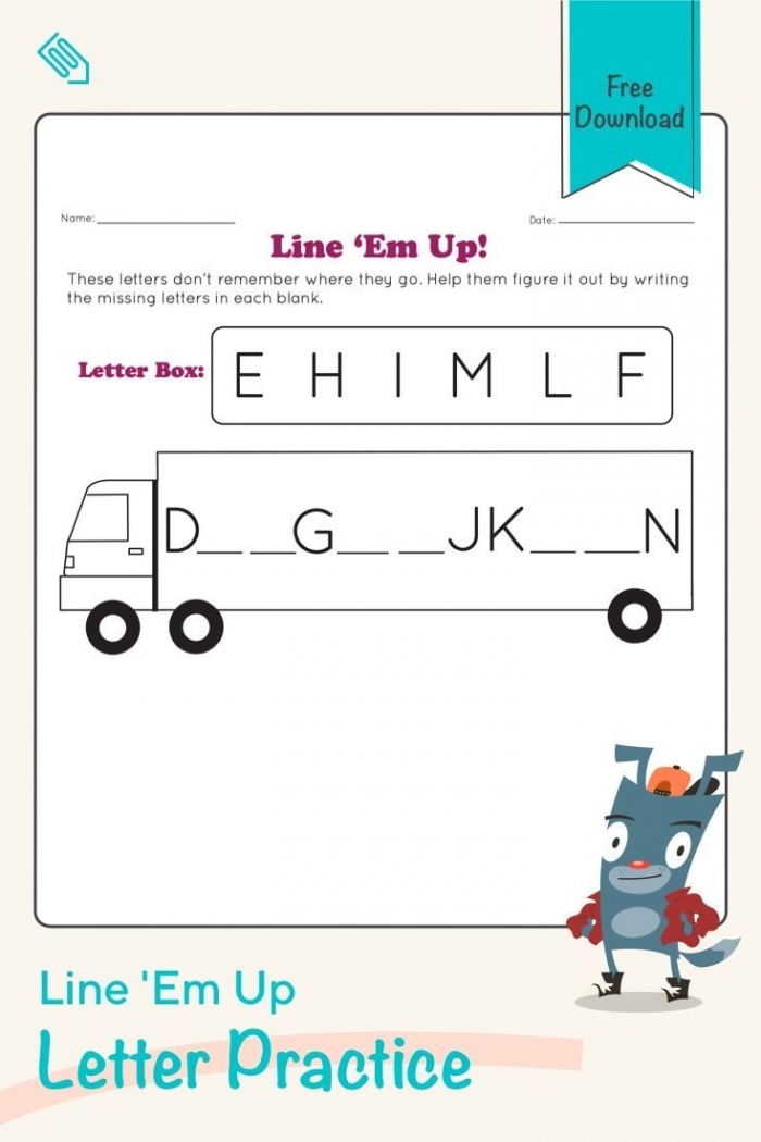Order Em Up! assessment sheet for early number sequencing skills 14 Pre-K worksheet for ordering numbers up to 10 with fun exercises