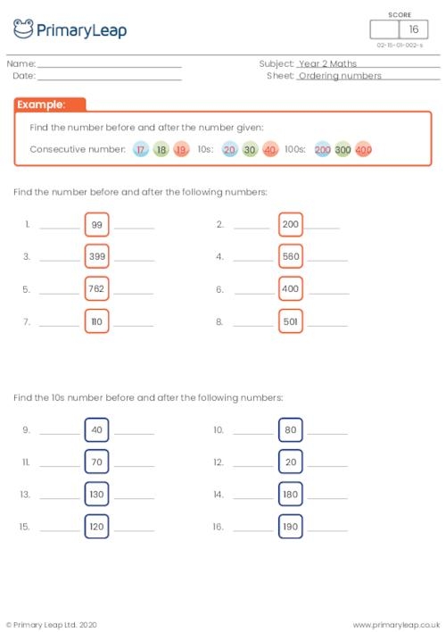 Order Em Up! worksheet for number sequencing and counting skills assessment 19 Pre-K student completing the Order Em Up! worksheet to arrange numbers up to ten