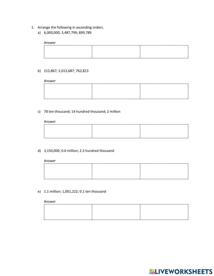 Order 'Em Up! worksheet assessment for early number sequencing skills, image 3 Pre-K student completing the Order 'Em Up! worksheet to practice ordering numbers up to 10