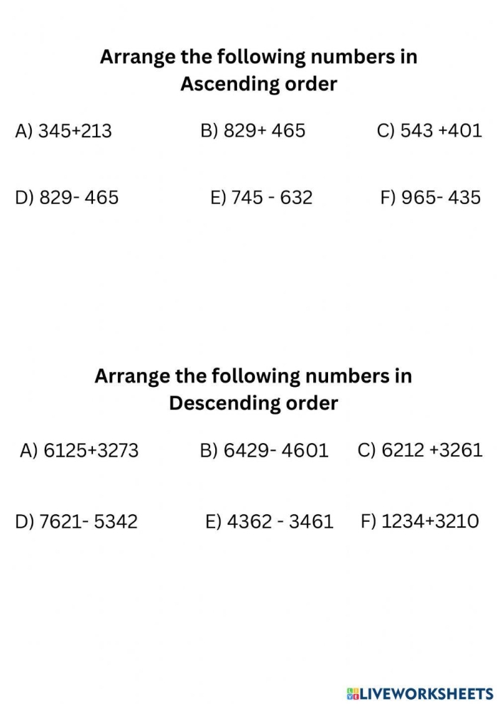 Order 'Em Up! worksheet for number sequencing assessment in early learning unit 17 Pre-K students practicing ordering numbers up to 10 on the Order 'Em Up! worksheet