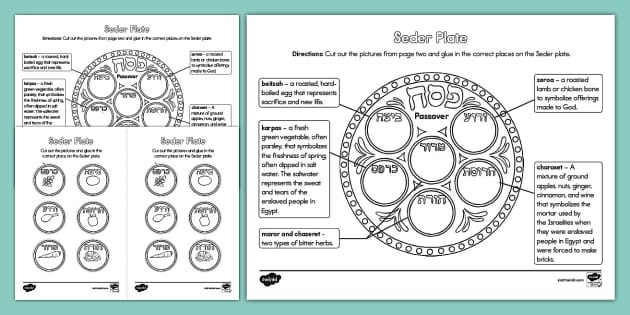 Pre-K child engaging with a Passover Seder worksheet focused on phonics and traditions