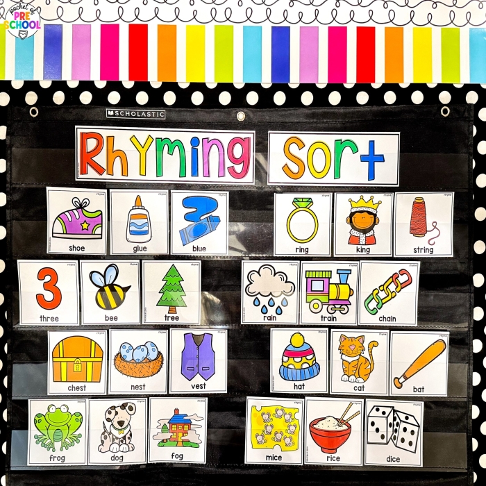 German Rhyming Word Pairs practice for early learners, worksheet image 10 Pre-K students matching rhyming word pairs on a German phonics worksheet