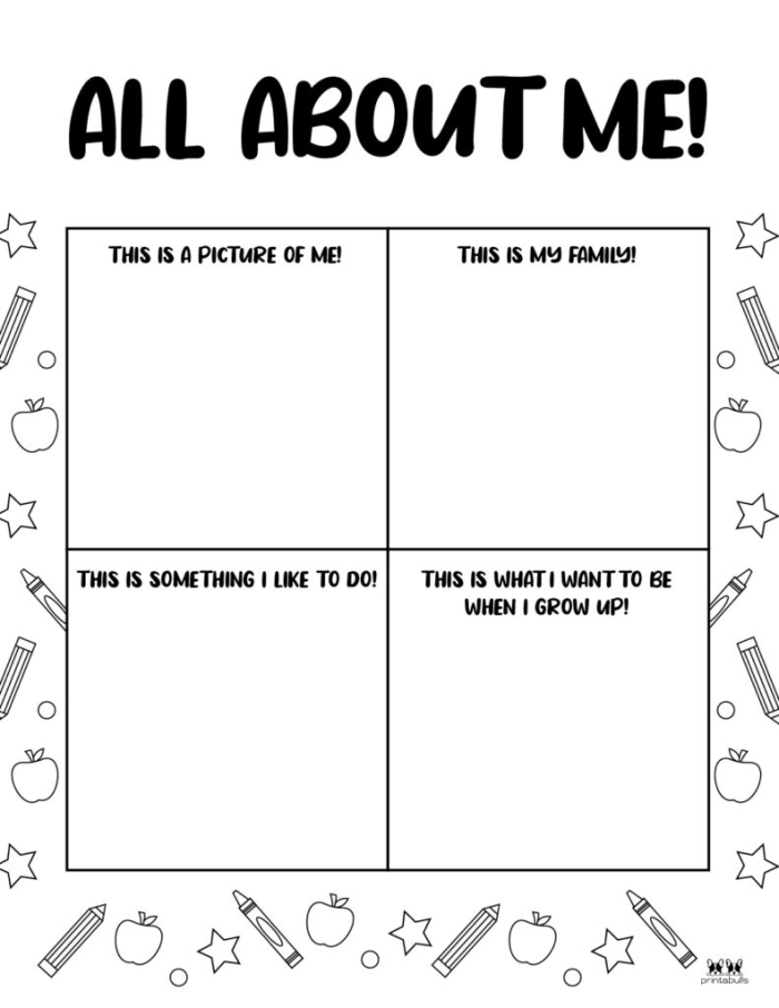 Getting to Know You writing activity for young learners worksheet 17 Pre-K students completing an All About Me and You worksheet focused on comparing themselves