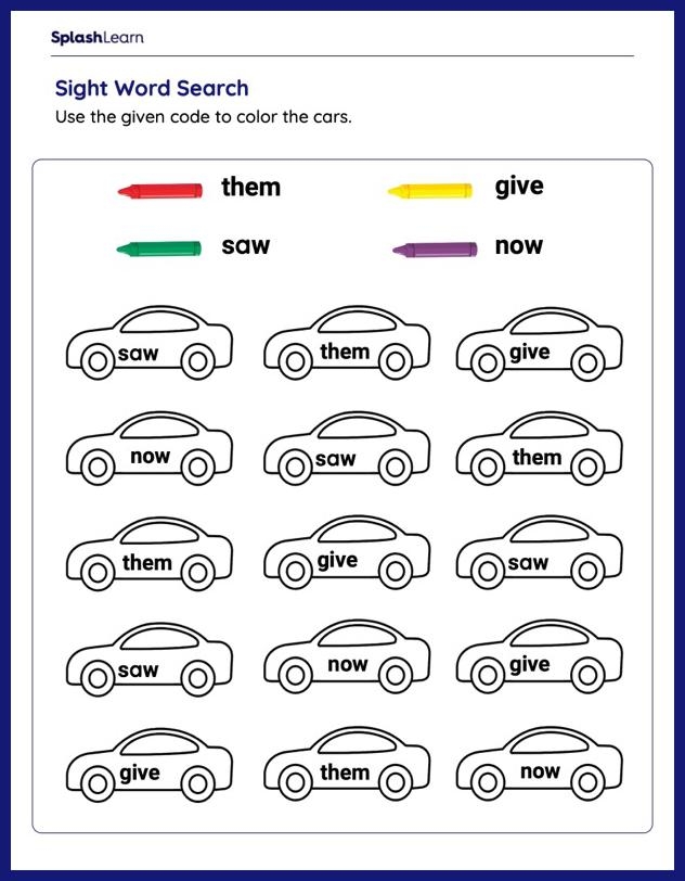 Exciting Sight Word Find worksheet for early readers in grade Pre-K, image 23 Pre-K students searching for sight words on a fun worksheet to boost reading skills