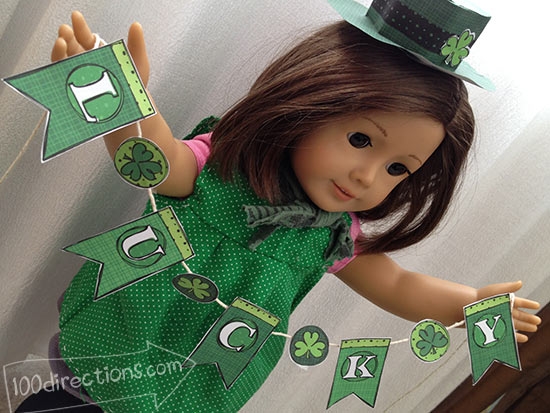 Fun Printable St. Patrick’s Day Paper Doll Girl Worksheets