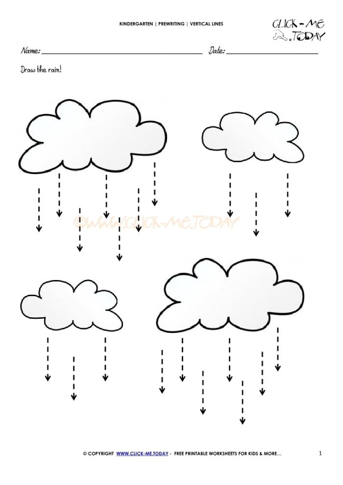Vertical Lines writing practice page for preschoolers developing letter formation skills Pre-K tracing worksheet focused on vertical lines to build fine motor skills for alphabet writing