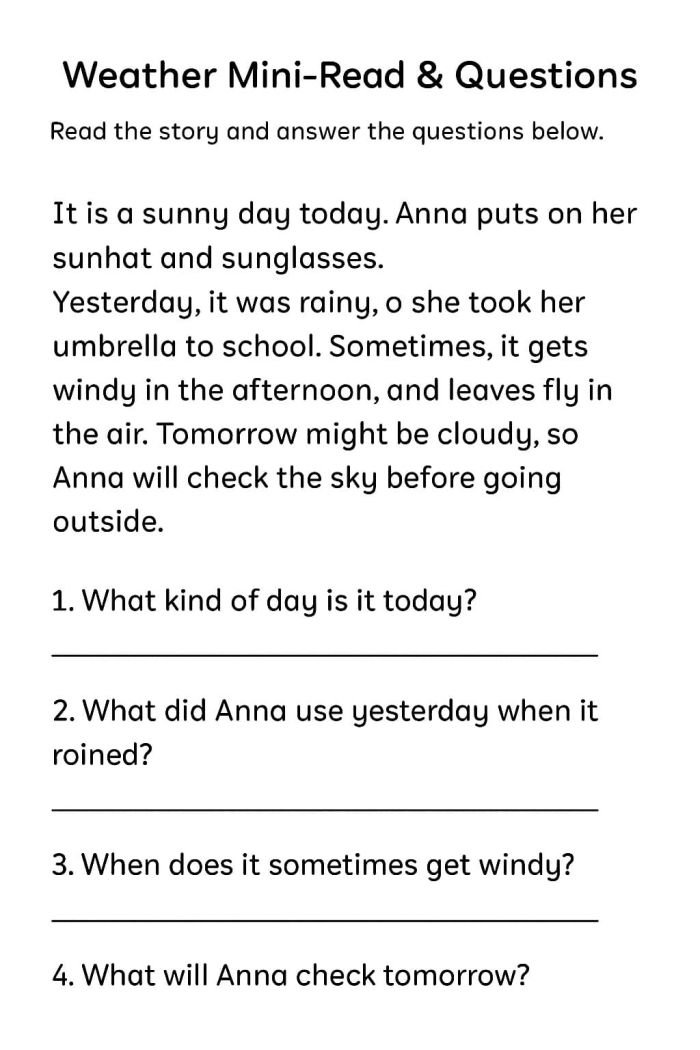 Worksheet 11 for learning basic Chinese weather terms in a fun way Pre-K children practicing Chinese weather vocabulary on worksheet number 11