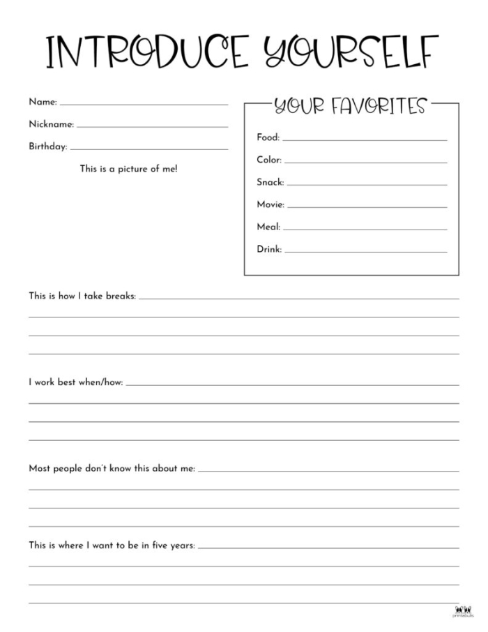 All About Me and You worksheet for Pre-K writing and thinking skills, image 12 Child completing the All About Me and You worksheet practicing writing and comparison