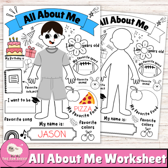 Getting to Know You activity with All About Me and You worksheet for young learners Child completing the All About Me and You worksheet for Pre-K writing practice