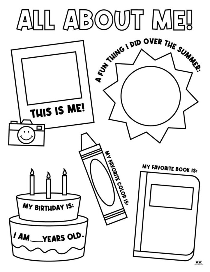 Getting to Know You worksheet focusing on comparison skills for young learners All About Me and You worksheet for Pre-K writing practice