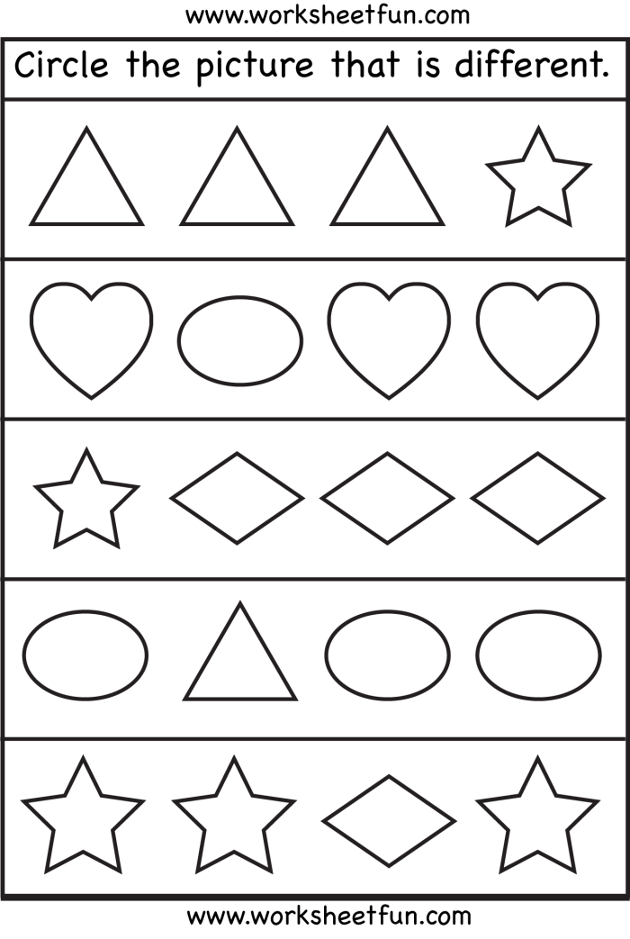 Worksheet 7 for preschoolers practicing matching bugs of equal size Preschool worksheet showing pairs of bugs for size comparison